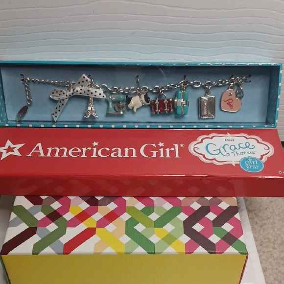 American Girl Other - Rare 2015 American Girl Doll Grace Thomas' Charm Bracelet For Girls - Up To 8"